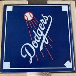 L.A. Dodgers Baseball Team Arco Gas 4 Ceramic Tile Drink Coasters.⚾️🏟.